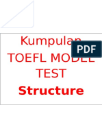 Kumpulan Toefl Model Test: Structure