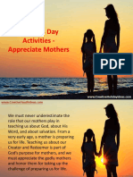 Mothers Day Activities - Appreciate Mothers