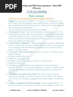 CA IPCC Costing Guess Questions THEORY