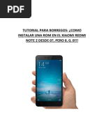 Download TUTORIAL INSTALACIN ROM REDMI NOTE 2 PARA BORREGOSpdf by Alber Alunizado SN307189885 doc pdf