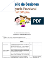 TALLER INTELIGENCIA EMOCIONAL 3° Y 4° Grado Primaria.