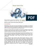 Contoh Proposal Skripsi Teknik Mesin