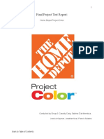 Usability Test Report for Home Depot Project Color