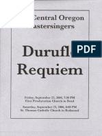 Durufle' Requiem Program