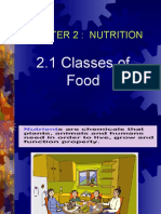 Chapter 2: Nutrition: 2.1 Classes of Food