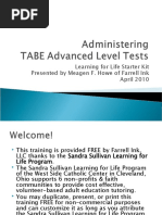 Download Administering TABE Advanced Level Tests by Meagen Farrell SN30720778 doc pdf
