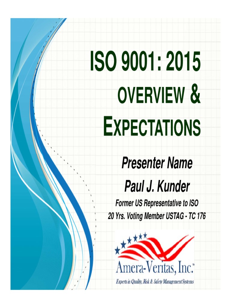 ISO 9001 - 2015 Overview and Expectations | PDF | Iso 9000 | Quality ...