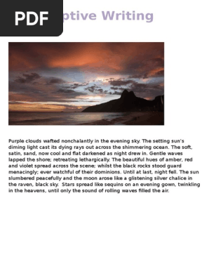 Descriptive Writing