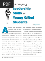 developing leadership skills in young gifted students