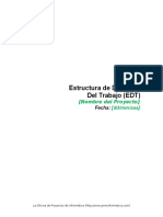 Plantilla Estructura de Desglose Del Trabajo (EDT) - 1
