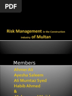 Download Risk Management in the Construction Industry of Final by Muhammad Farooq Zia SN30721606 doc pdf