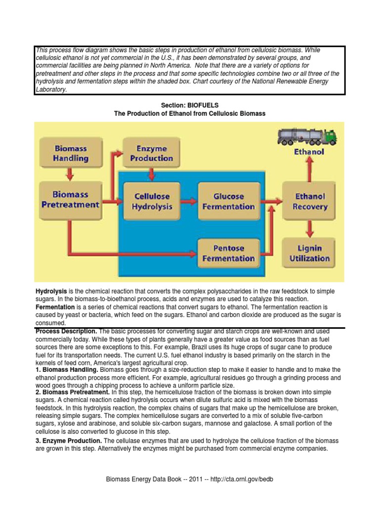 Ethanol From Cellulosic Biomass | PDF