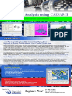 Piping Stress Analysis Using CAESAR-II Indonesia