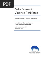 Dallas Domestic Violence Taskforce Report 2014-2015