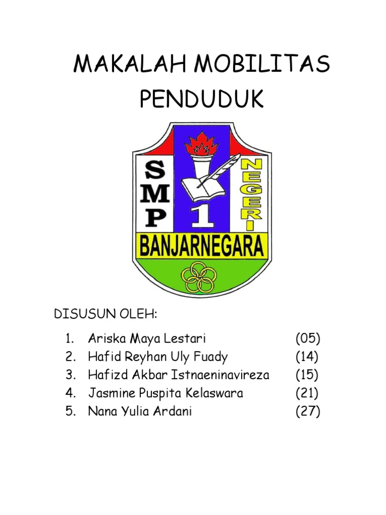 Makalah Mobilitas Penduduk