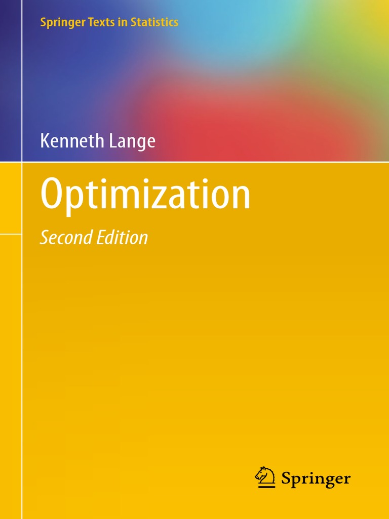 Optimization - K. Lange | PDF | Eigenvalues And Eigenvectors