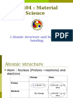 Atomic Structure Interatomic Bonding 1