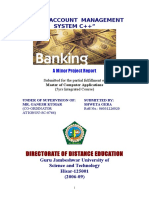 Bank Management System C++ 107P