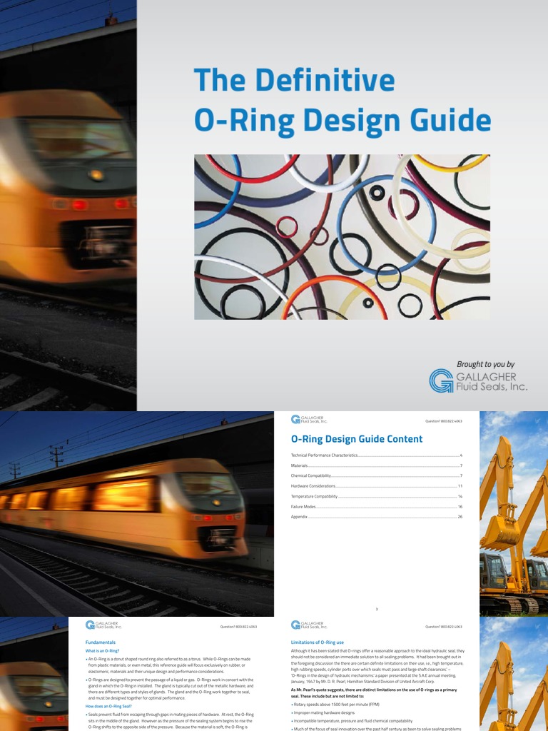 The Definitive O Ring Design Guide PDF Cylinder (Engine) Piston