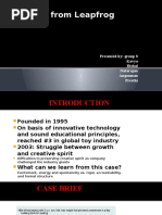 Download Leapfrog- Case study  by Kavya Krishnan SN307233752 doc pdf