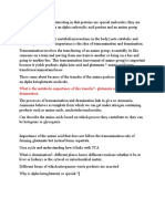 Protein Metabolism Is Interesting in That Proteins Are Special Molecules