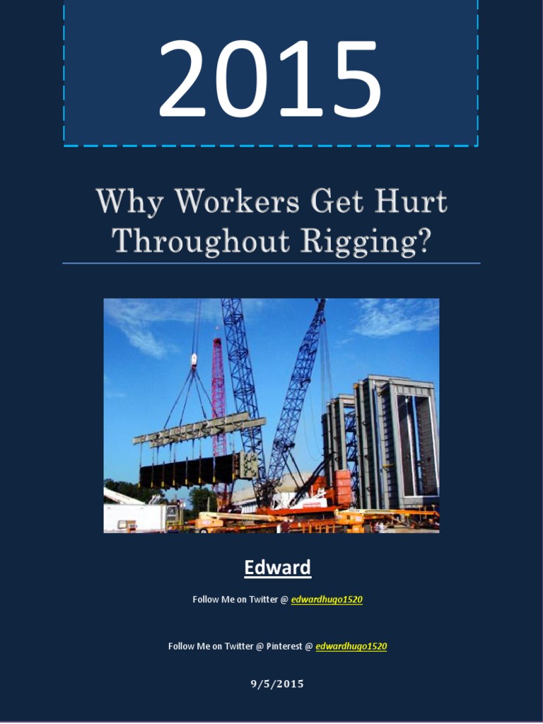 Preventing Rigging Injuries at Work | PDF