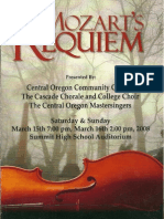 Mozart's Requiem Program