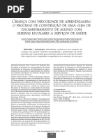 Criança com dificuldade de aprendizagem