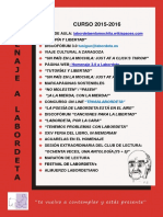 Cartel General de actividades J.A. Labordeta