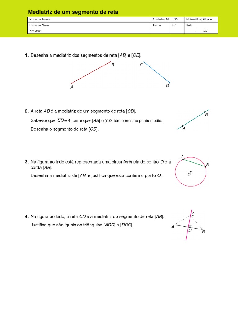 Considere Um Segmento De Reta Que Mede