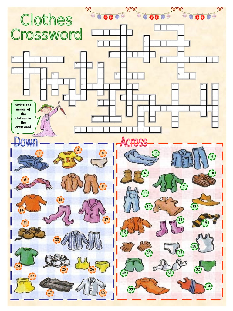 form fitting dresses crossword Clothing Crossword Puzzle Insights | PDF