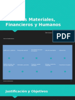 Recursos Materiales, Financieros y Humanos
