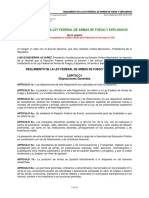 Reglamento de La Ley de Armas de Fuego y Explosivos