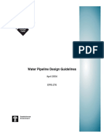 e Pb 276 Water Pipeline Design Guidelines