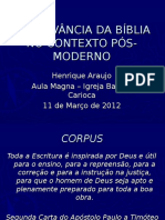 2012 Arelevnciadabblianocontextops Moderno 120327121037 Phpapp01