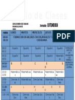 Horario de Clases i Ciclo 