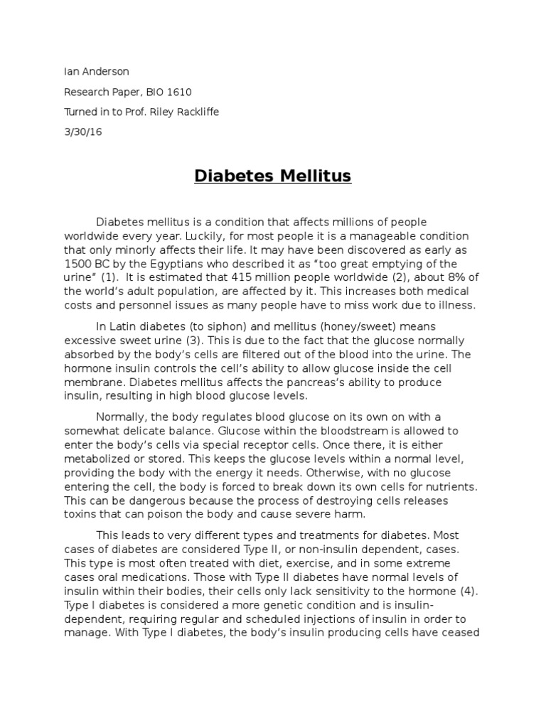 research papers on diabetes