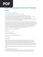 Download Cara Mengerjakan Tes Soal Psikotes PLN by Noerul Hudaya SN307287524 doc pdf