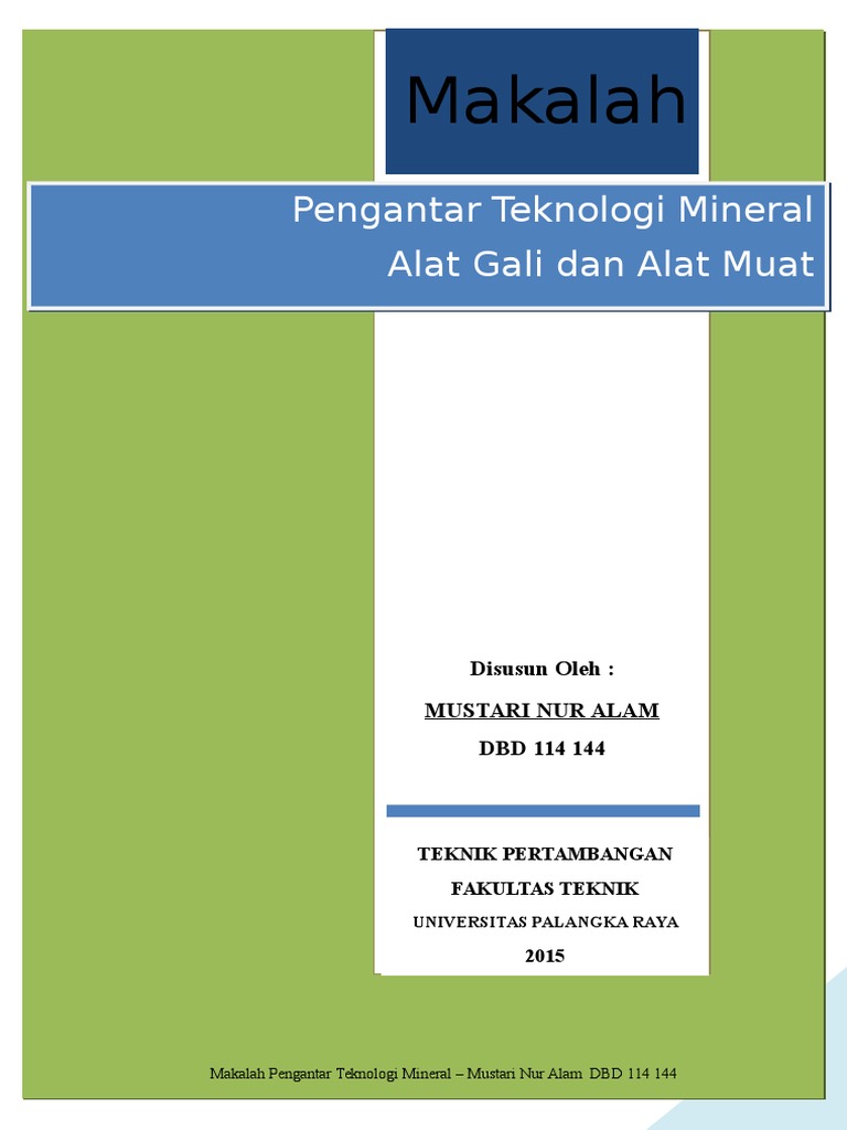 PTM Makalah Alat Gali Dan Alat Muat PDF