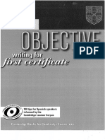 Objective Writting For First Certificate Self-Study PDF