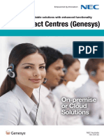 NEC Genesys Contact Centre Brochure