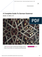 Guide To German Grammar