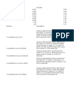 Excel Formula Practice