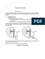 Quiz 1: ME2233 Mechanics of Materials (Spring 2016)