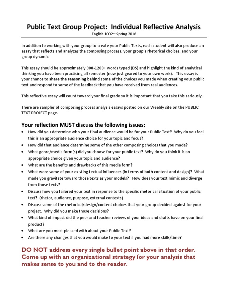 Reflection topics for students image