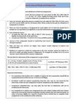 Guidelines For Internal Marks and Assignments New - PDF (4th Sem)