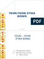 Teori-Teori Etika Bisnis - Bab Ia