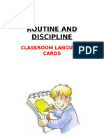 Routine and Discipline: Classroom Language Cards