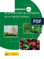 Oportunidades para La Creación de Empleo en El Medio Rural