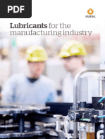 Lubricants For The Manufacturing Industry